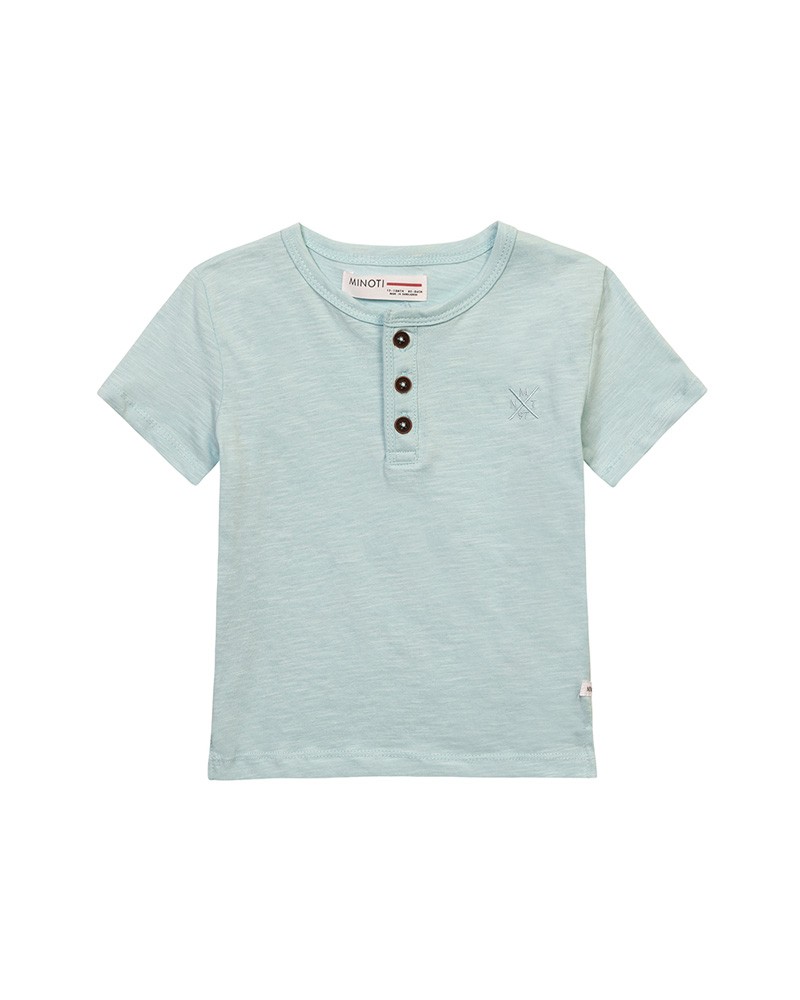 T-shirt Henley Bleu