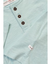 T-shirt Henley Bleu