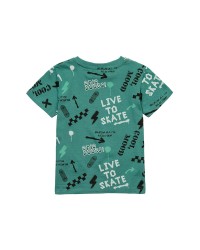 T- shirt vert imprimé