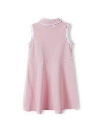 Pink pique vest dress