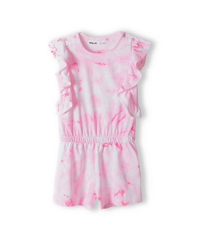 Pink tie dye playsuit