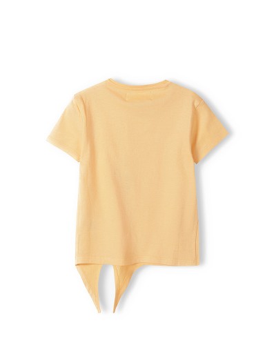 T-shirt noué jaune