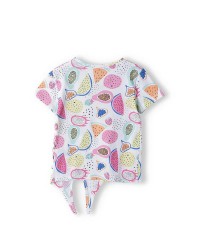 Fruits tie-front t-shirt