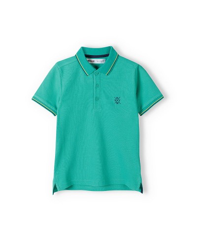 Green polo shirt