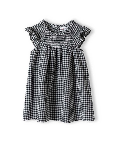 Black gingham dress