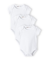 3 white bodysuits