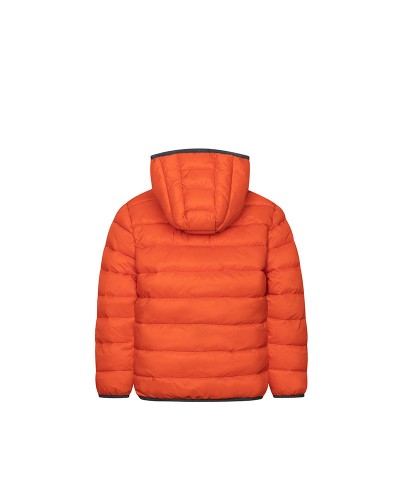 Orange puffa coat