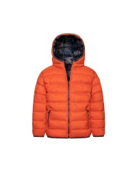 Orange puffa coat