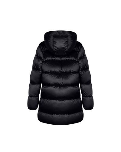 Long black puffer jacket