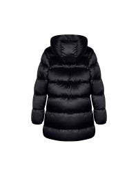 Long black puffer jacket