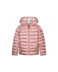 Pink puffer jacket