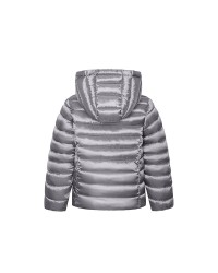 Silver puffer jacket