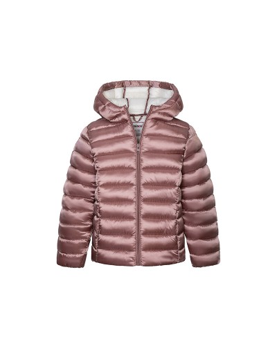 Rose gold puffer jacket