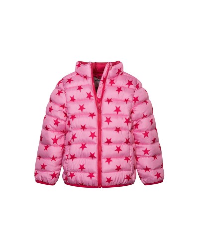 Pink stars puffa jacket