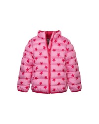 Pink stars puffa jacket