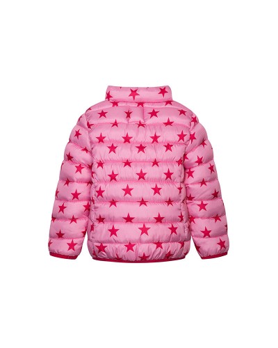 Pink stars puffa jacket