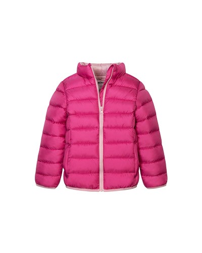 Pink puffer jacket