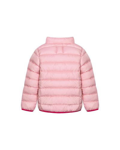 Pink puffer jacket