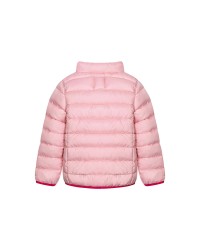 Pink puffer jacket