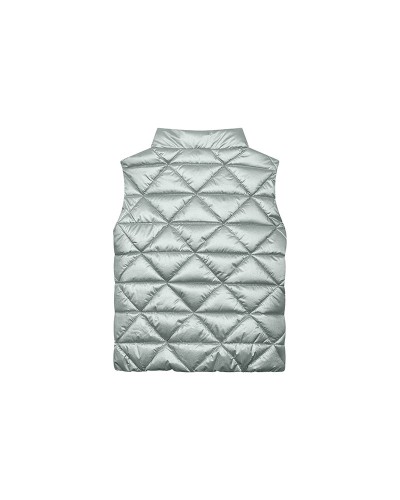 Shiny silver gilet