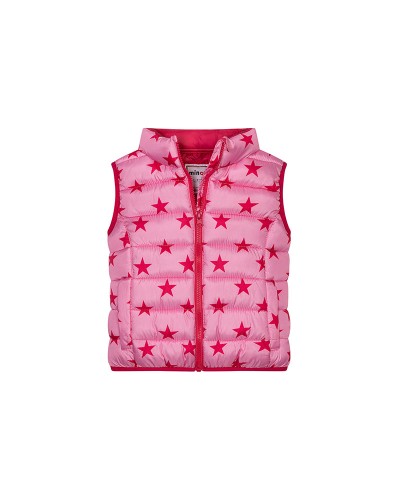 Gilet à étoiles roses