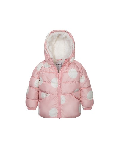 Pink puffer jacket