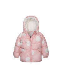 Pink puffer jacket