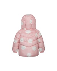 Pink puffer jacket