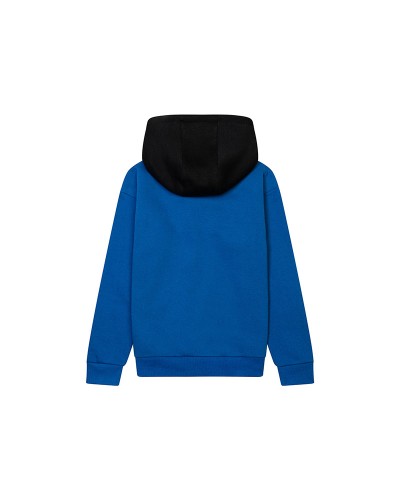 Sweat à capuche bleu