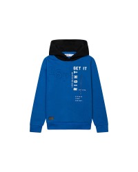 Sweat à capuche bleu