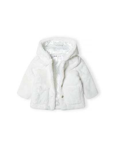 Manteau en fourrure blanc