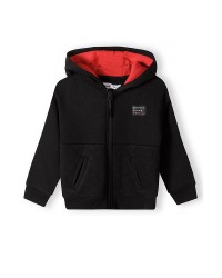 Sweat noir zippé