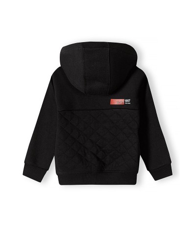 Black Zip Through Hoodie