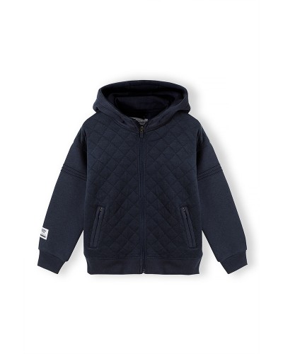 Navy Zip Through Hoodie