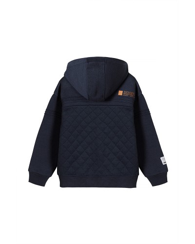 Navy Zip Through Hoodie