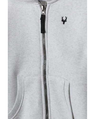 White Zip Up Hoodie