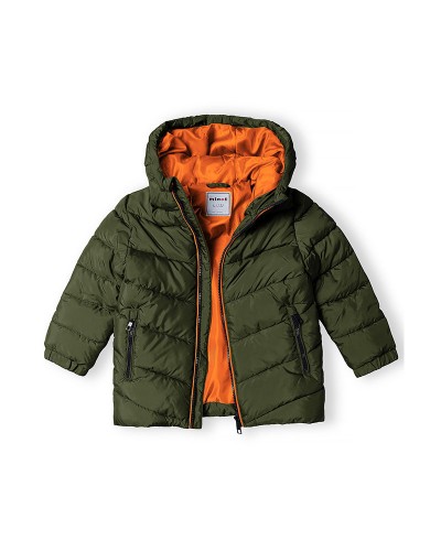 Green puffer jacket