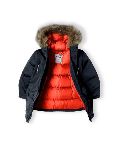 Parka bleu foncé