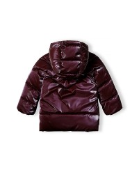 Manteau rouge métallisé