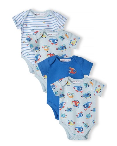 Pack of 4 helicopter bodysuits