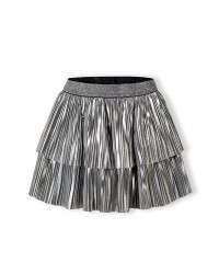 Silver layered skirt