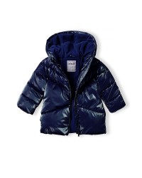 Manteau bleu métallisé