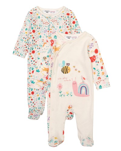 2 Pack sleepsuits