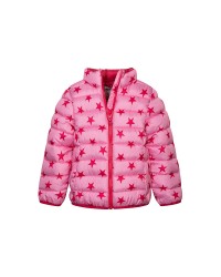 Pink stars puffa jacket
