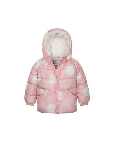 Pink puffer jacket