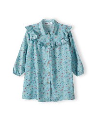 Girls Floral Shirt Dress