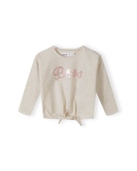 T-shirt noué manches longues fille