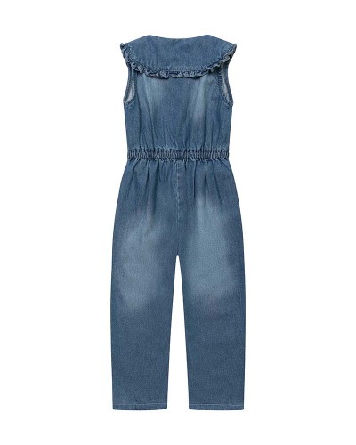 Girls Denim Jumpsuit