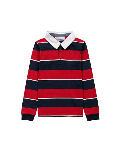 Boys Striped Rugby Top