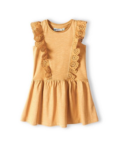 Orange sleevless dress
 Size-12-18 months